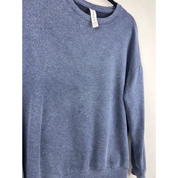 Athleta Sweatshirt Blue TENCEL Cotton Modal Spandex Pullover Relaxed Fit Cozy - Picture 5 of 11
